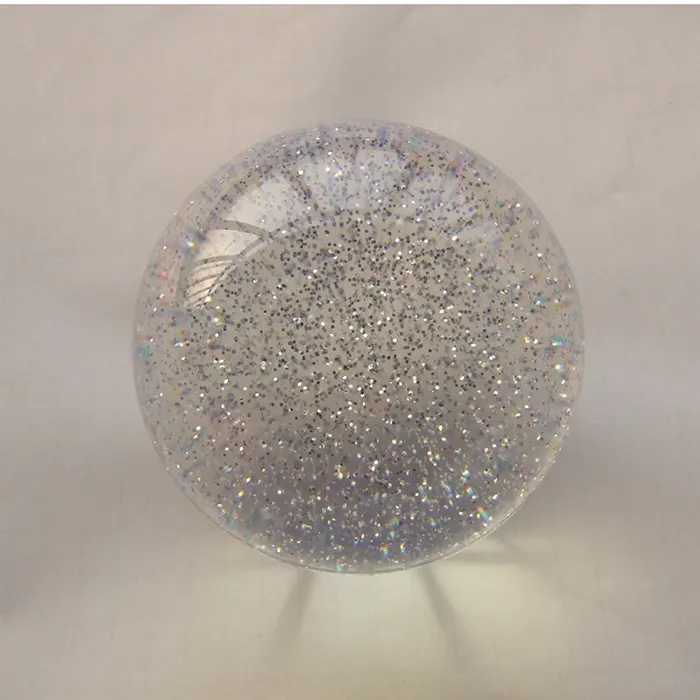 Akrilik Lucite topu açık katı küre 2 "arasında 6.5" etrafında akrilik plastik topları açık temas hokkabazlık topu
