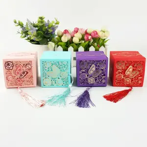 high end butterfly theme sweet paper box wholesale gift boxes wedding candy box