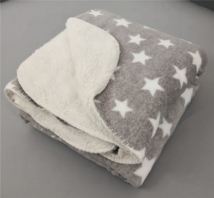 Double Sided Super Soft Plush New Born Baby Coral Fleece <strong>Blanket</strong> Cute Custom <strong>Star</strong> Design Kids Thick Flannel Polar Fleece <strong>Blanket</strong> - Product Image 4