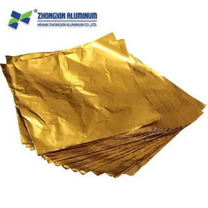 Food Grade Color Laminated for Chocolate Paper Chocolate Foil Wrappers Aluminum Roll Packing Chocolate, Packing Sweets and Candy