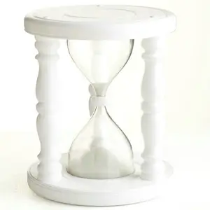 Large Sand Timer 30 Minutes Wooden Hourglass for Kids Stool