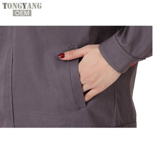 통양 남녀 작업복 세트 유니섹스 작업복 봄 가을 긴팔 재킷+바지 공장 수리 작업자 유니폼 - Product Image 6