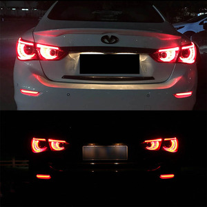Marqueurs de pare-chocs LED avec lentilles smockées, feux marqueurs pour Infiniti Q50 QX30 QX60 QX56 QX80 Nissan, feux de stop avec clignotant séquentiel - Product Image 5