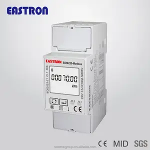 SDM220-Modbus 单相 2 线 (1p2w) 电表，瓦特小时表，功率表