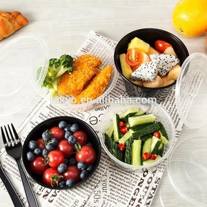 Bol jetable en <span class=keywords><strong>plastique</strong></span> avec couvercle pour sauces, soupes, salades et camping - Product Image 2
