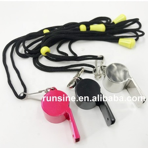 Silbato de Metal para exteriores, silbato de emergencia de acero inoxidable, Negro/rojo/plateado, venta al por mayor - Product Image 3