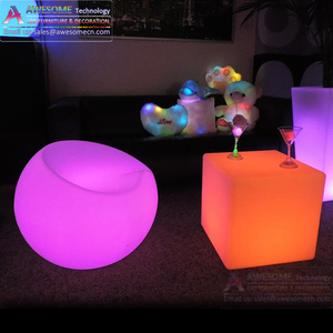 Taburete de Dados de Plástico Luminoso con LED - Product Image 3