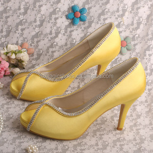 Желтые туфли, Женская канадская обувь, женские каблуки - Product Image 1
