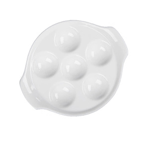 Assiette à <span class=keywords><strong>Escargot</strong></span> en céramique, 6 trous de haute qualité, vente en gros 1 pièce - Product Image 2