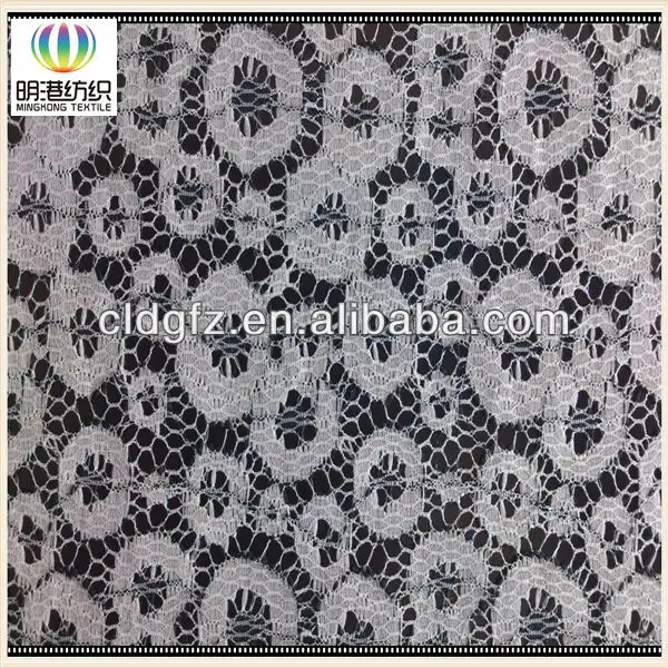 2013 Fashion new design polyester spandex lace knit fabric