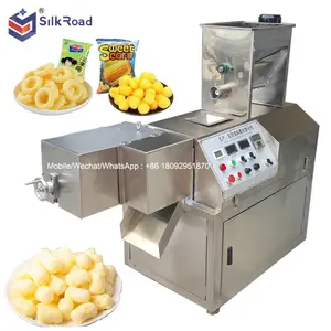 Hot sale ice cream corn puffing machine/Hollow tube Pop corn puffed machine/corn puff snack extruder