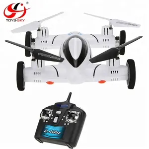 Rtf 2.4G Afstandsbediening 6 As Batterij Speelgoed Quadcopter Elektrische Vliegende Auto Rc Camera Drone Met Hd Camera