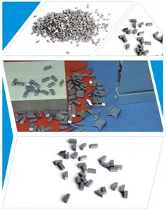 Cemented Carbide Blade Tips Cemented Tungsten Carbide Circular Saw Blade Tips For Cutting Wood / Stone