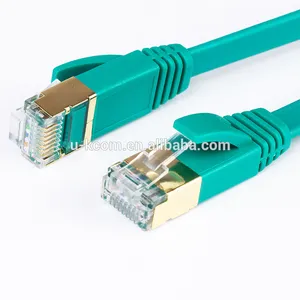 供应以太网电缆RJ45 cat7电缆sstp 32awg扁平跳线电缆