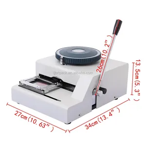 Máquina de grabado manual al por mayor para placa de identificación de Mascota de aluminio con Etiqueta de perro de acero inoxidable