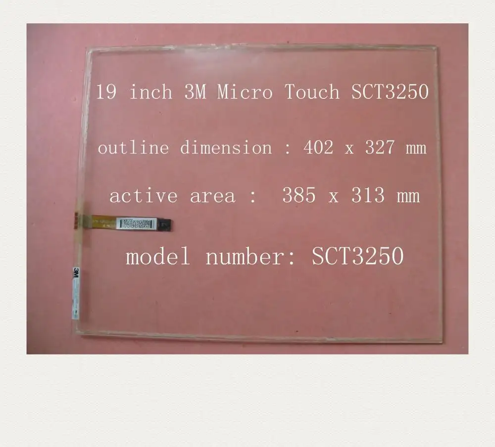 원래 SCT3250 17-8051-221 98-003-2537-7 19 인치 터치 스크린 3M 마이크로 터치