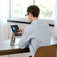 Support de tablette en aluminium réglable à rotation 360 degrés, support de bureau multifonctionnel pour tablettes de 7 à 13 pouces, supports PC durables