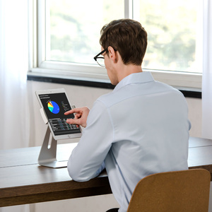 <span class=keywords><strong>Support</strong></span> de tablette en aluminium réglable à rotation 360 degrés, <span class=keywords><strong>support</strong></span> de bureau multifonctionnel <span class=keywords><strong>pour</strong></span> tablettes de 7 à 13 pouces, supports <span class=keywords><strong>PC</strong></span> durables - Product Image 2