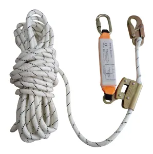 Yuanrui safety rope lifeline with shock absober and rope grab