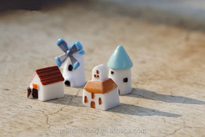 Europese Stijl Huis Mini Windmolen, Kerk, Cabine, Kasteel Pop Ornamenten Micro Landschap Decoratie - Product Image 6