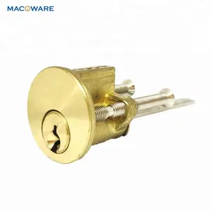 Top Quality Satin Brass 5 Pins Security Door Rim Lock Cylinder