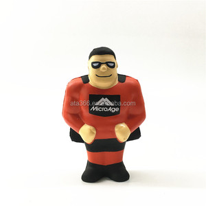 1 <span class=keywords><strong>Promotion</strong></span> Stress Ball Benutzer definiertes Logo für Kinder PU Schaum Stress Ball Benutzer definierte Form Super Hero Logo Design Spielzeug Stress Ball - Product Image 5
