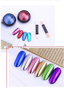 1 boîte de poudre pigmentée pour ongles, 15 couleurs, chrome, gel, effet miroir - Product Image 5