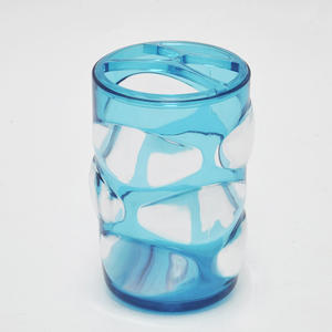 Ensemble d'accessoires de salle de bain 4PCS Modern Blue Color Water Cube - Product Image 3