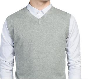 cuello en v suéter <span class=keywords><strong>chaleco</strong></span> al por mayor, <span class=keywords><strong>hombre</strong></span> con cuello en v sin mangas del <span class=keywords><strong>chaleco</strong></span> del suéter de <span class=keywords><strong>rombos</strong></span> para hombres - Product Image 4