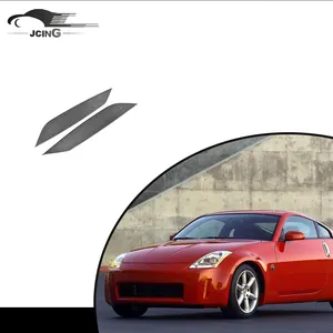 Sợi Carbon đèn pha mí mắt cho Nissan 350Z Coupe 2 Cửa 2003-2006