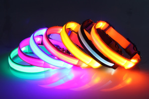 Pet change ALL days 7 Color LED dog collar USB rechargeable LED dog collar - Product Image 2