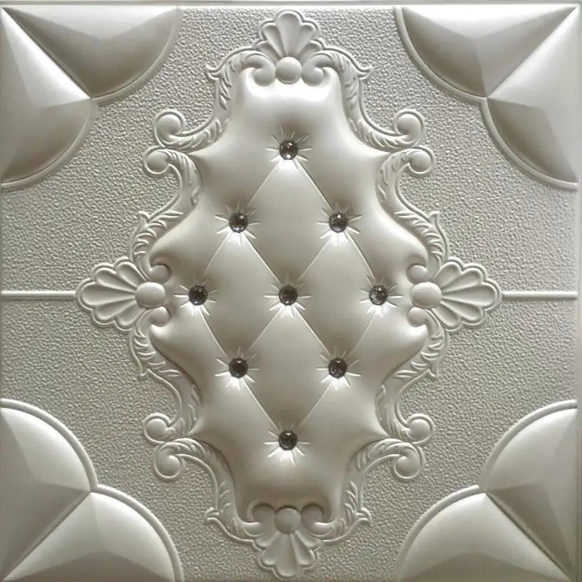 5D couro decorativo painel de parede de espuma