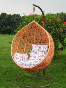 राल विकर फांसी स्विंग अंडे की कुर्सी झूला - Product Image 3