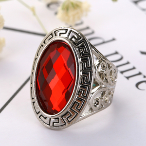 YWMT 2019 Wholesale <strong>Boho</strong> Colorful Crystal Silver Gemstone <strong>Ring</strong> for Women - Product Image 4