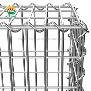 <span class=keywords><strong>Homgeek</strong></span> Mur en Gabion en Acier Galvanisé Grande Capacité de Charge (pierres ne sont pas incluses) Argenté 20 x 20 x 100cm - Product Image 1