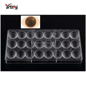 Transparent small golf ball Shape injection molded plastic candy Chocolate Mold Tray
