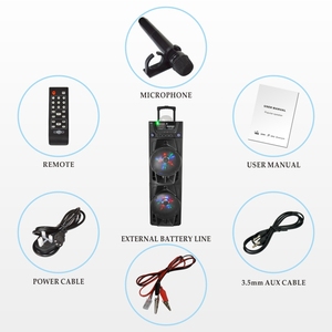 Hoxen professionla bluetooth sistema de altavoces con batería integrada y luz del partido de dj mostrar L-186 - Product Image 5
