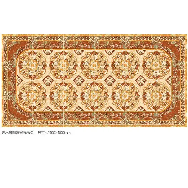 Nuovo disegno del fiore tappeto pavimento di piastrelle di ceramica lucido