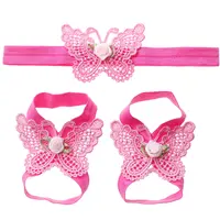 Groothandel kids enkelbanden baby vlinder bloem schoenen enkelbanden