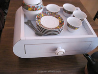 Service à café traditionnel éthiopien en porcelaine fine, 12 pièces