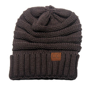 100% Acrylique Personnalisé Adultes Plaine Toque En Tricot Tissé Étiquette Beanie Chapeaux - Product Image 4