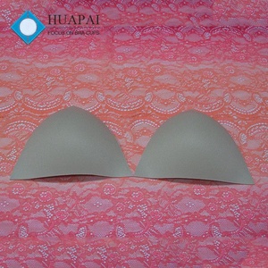 Huapai 094 OEM Pad in schiuma sottile <span class=keywords><strong>a</strong></span> <span class=keywords><strong>triangolo</strong></span> bianco per reggiseno Bikini e biancheria intima realizzata in spugna di poliestere - Product Image 6