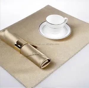 Guardanapo dourado luxuoso para festa de casamento, 100%