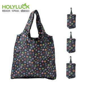 Poche Polyester Plaine Pliant Convention Réutilisable Shopping Sac En Nylon Avec Logo - Product Image 1