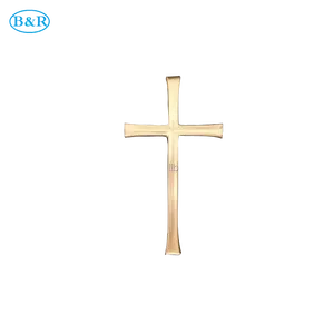 BD014 funeral tombstone accessories cemetery ornaments brass Cross