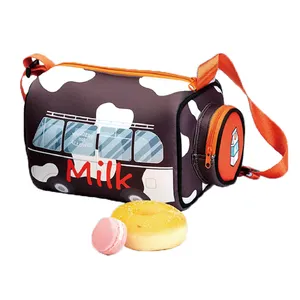 2019 personnalisable mignon forme néoprène enfants boîte à lunch sac isotherme pique-nique thermique sac isotherme sac à dos et sac à lunch pour l'école