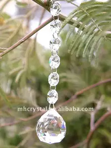 คริสตัล Suncatcher แขวนโซ่บอล MH-12196