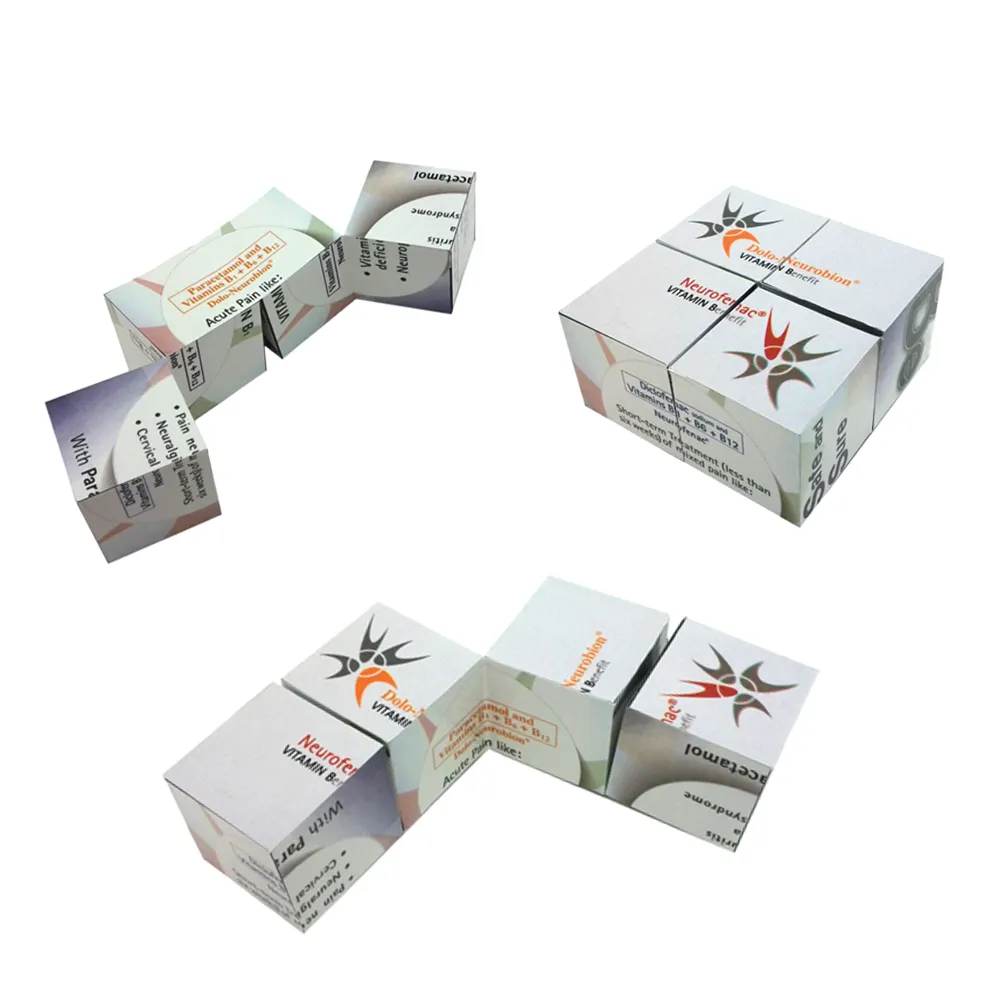 Plastic Advertising Logo Print Gifts Magic Folding Cube