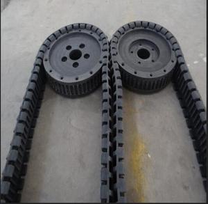 Piccolo Robot telaio cingoli in gomma per sistema di azionamento - Product Image 2