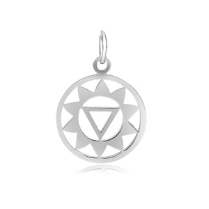 Risultati dei gioielli accessori che fanno ciondolo all'ingrosso in acciaio inossidabile guarigione del metallo Yoga 7 Chakra guarigione segno simbolo fascino - Product Image 2